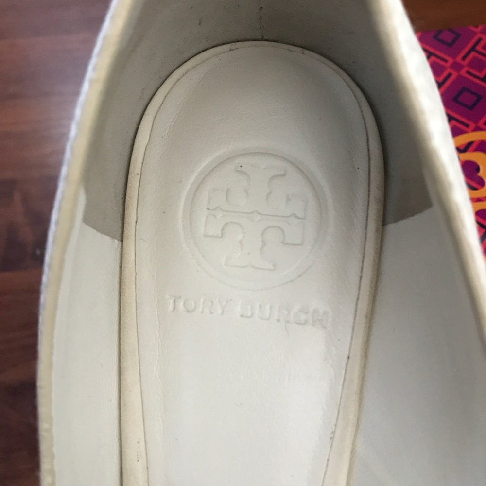Tory Burch open toe wedge-tumble leather - Picture 5 of 7
